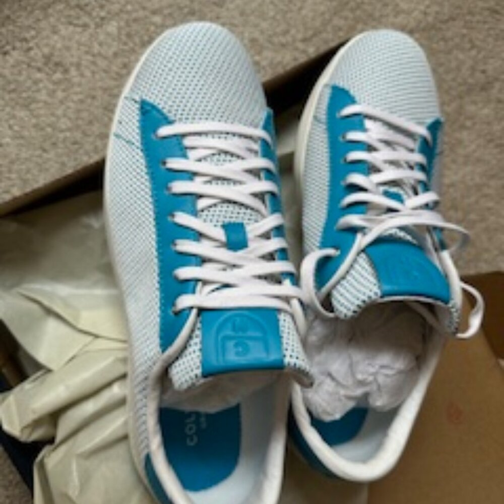 Cole Haan | Grandpro Tennis Classic Edition, OP White/Atomic Blue (Size 10B)